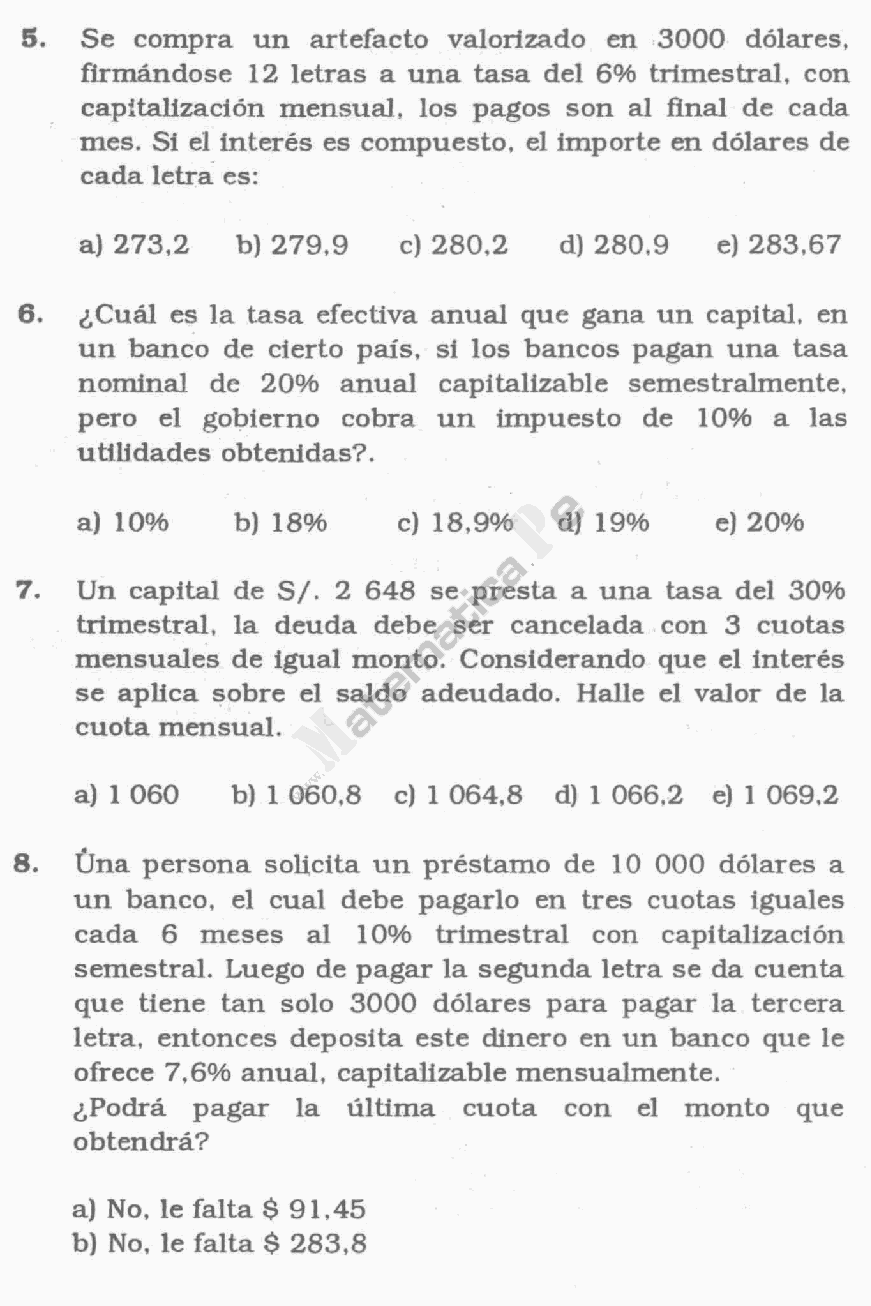 REGLA DE INTER S SIMPLE Y COMPUESTO EJERCICIOS RESUELTOS PDF